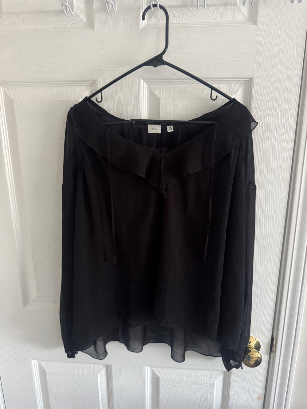 Wilfred Aritzia Black Blouse